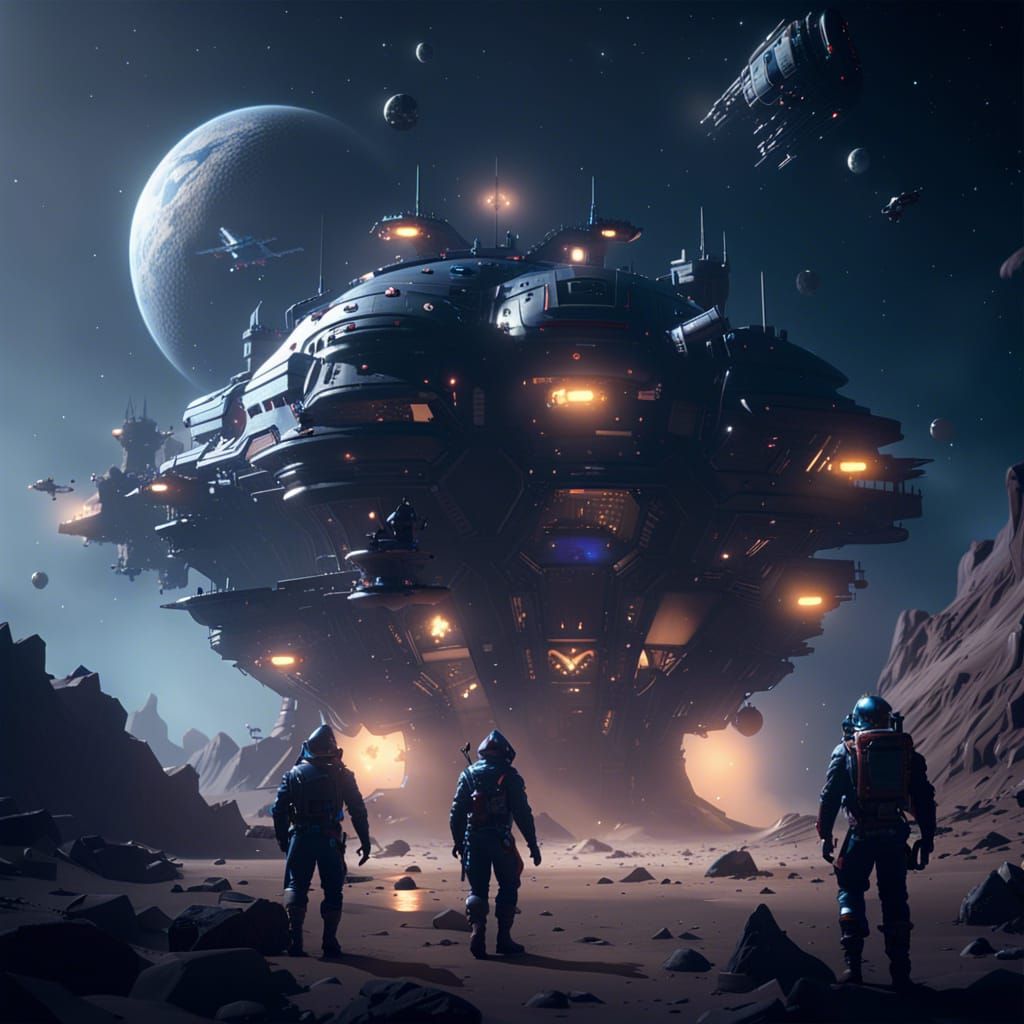 Space pirates landing in IO