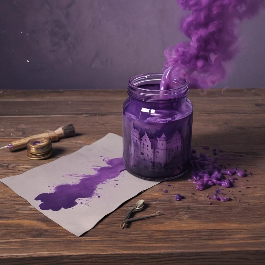 Purple ink #6