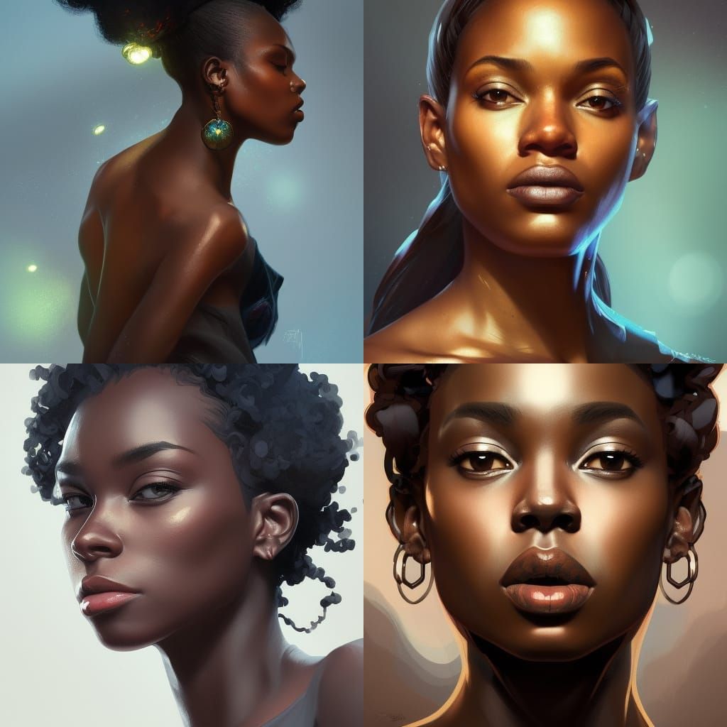 Beautiful black woman - AI Generated Artwork - NightCafe Creator