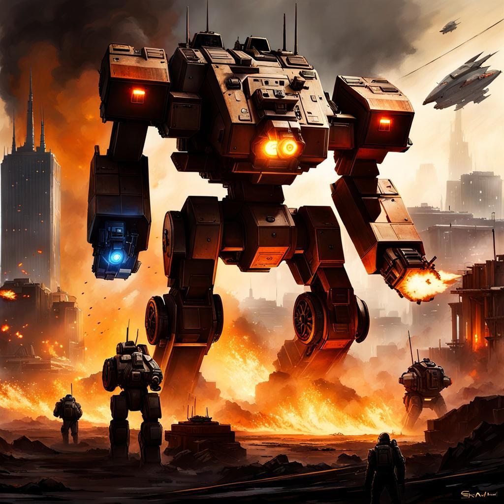 Battlemechs 6 - AI Generated Artwork - NightCafe Creator