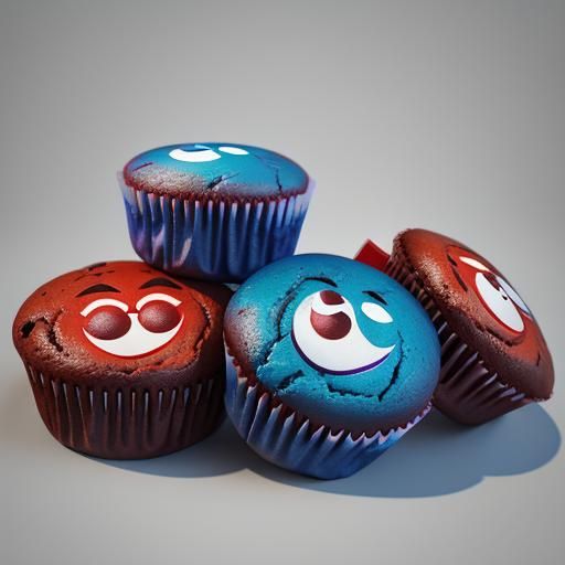 Red bean paste muffins.