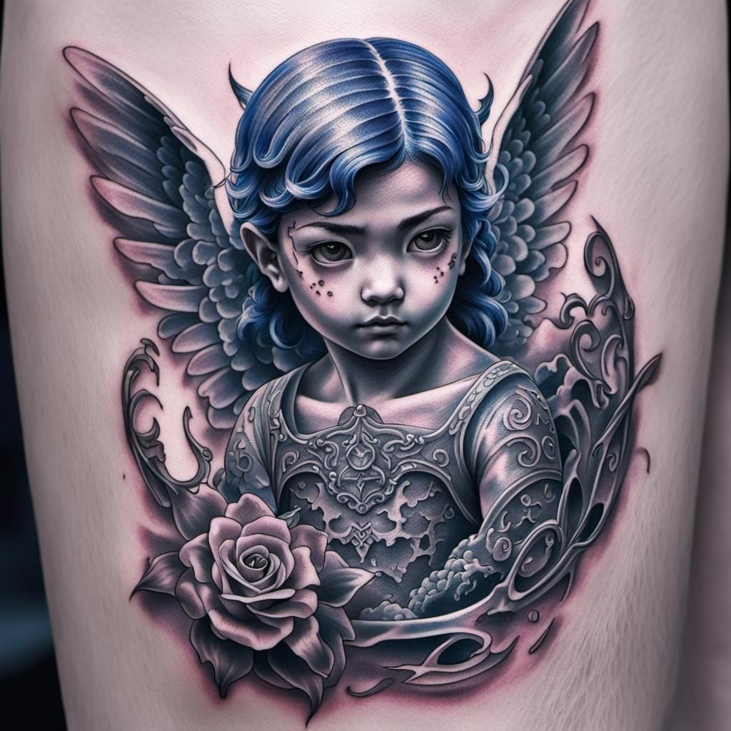 little angel tattoo