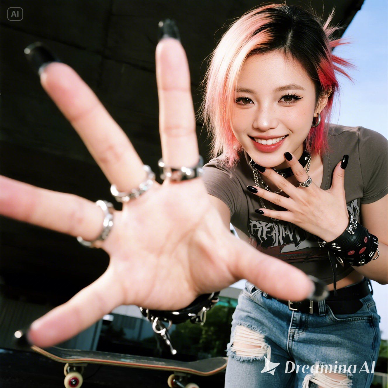 punk skater girl - blending aesthetics