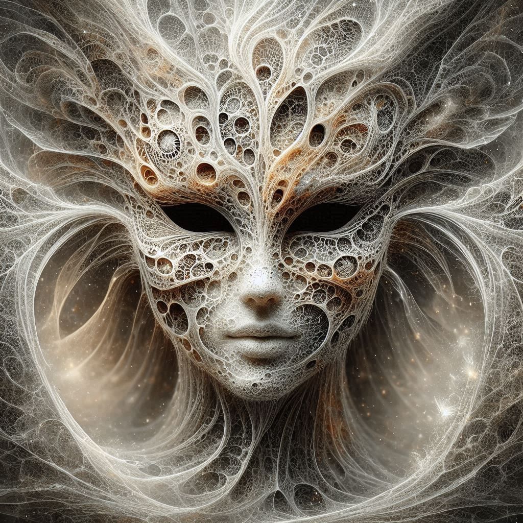 Angel Mask with Inclusions