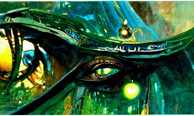 Emerald Eyes of Ancient Egyptian God