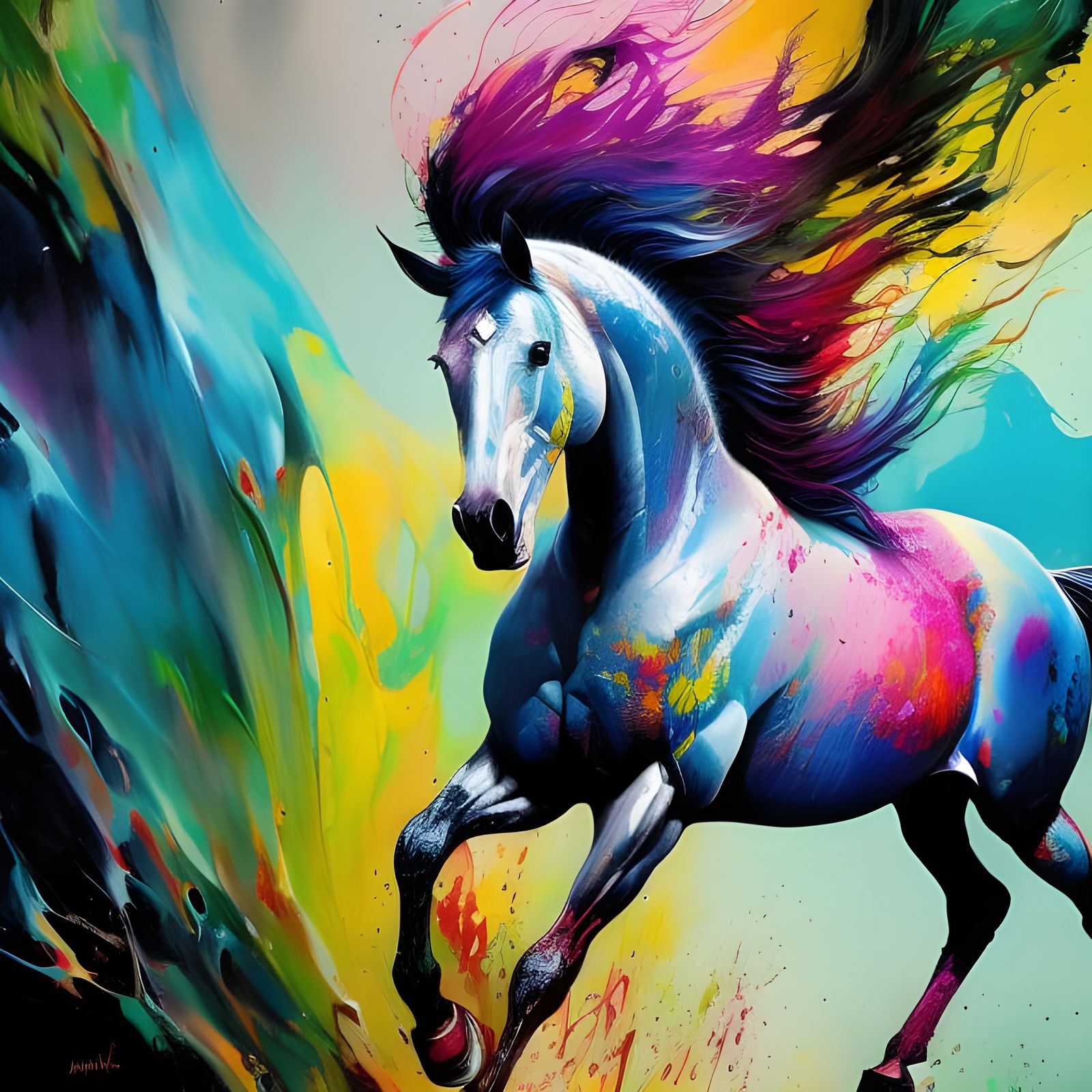 Wild Painted Horse  by @Jazzygirl111