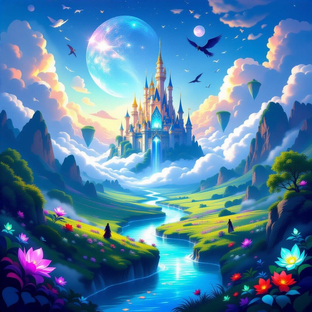 Lush Fantasy World Inspired by Alphonse Mucha