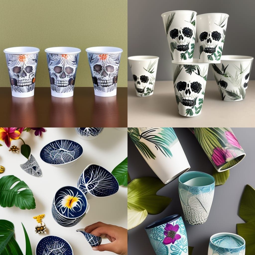 Skull drinking cups