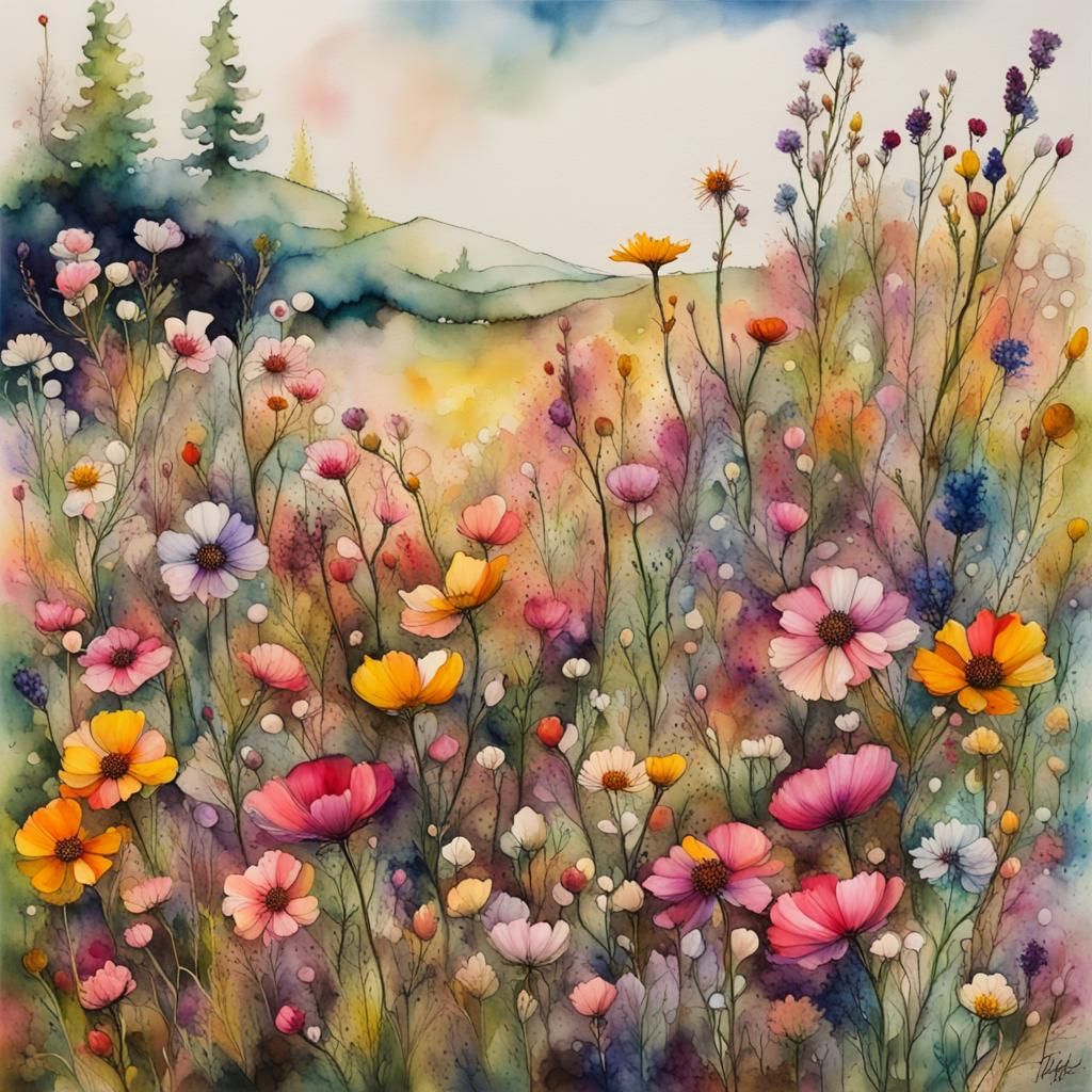 Wildflower patch  by @Purple_Cat