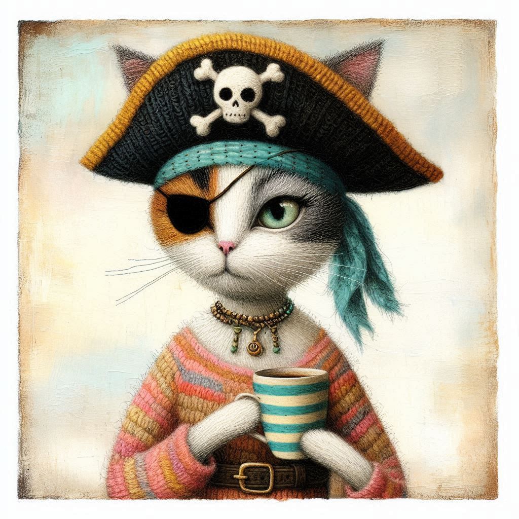 Little coffee pirate 😼