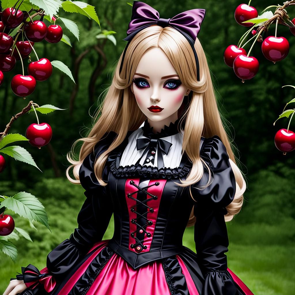 Gothic Alice in Cherry Land