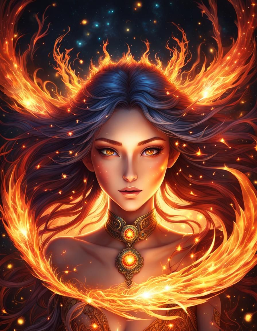 Fire Spirit - AI Generated Artwork - NightCafe Creator