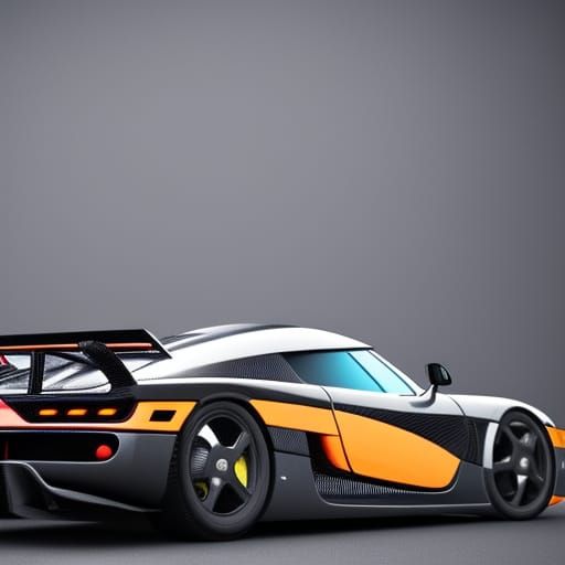Cyberpunk Koenigsegg, 4k resolution