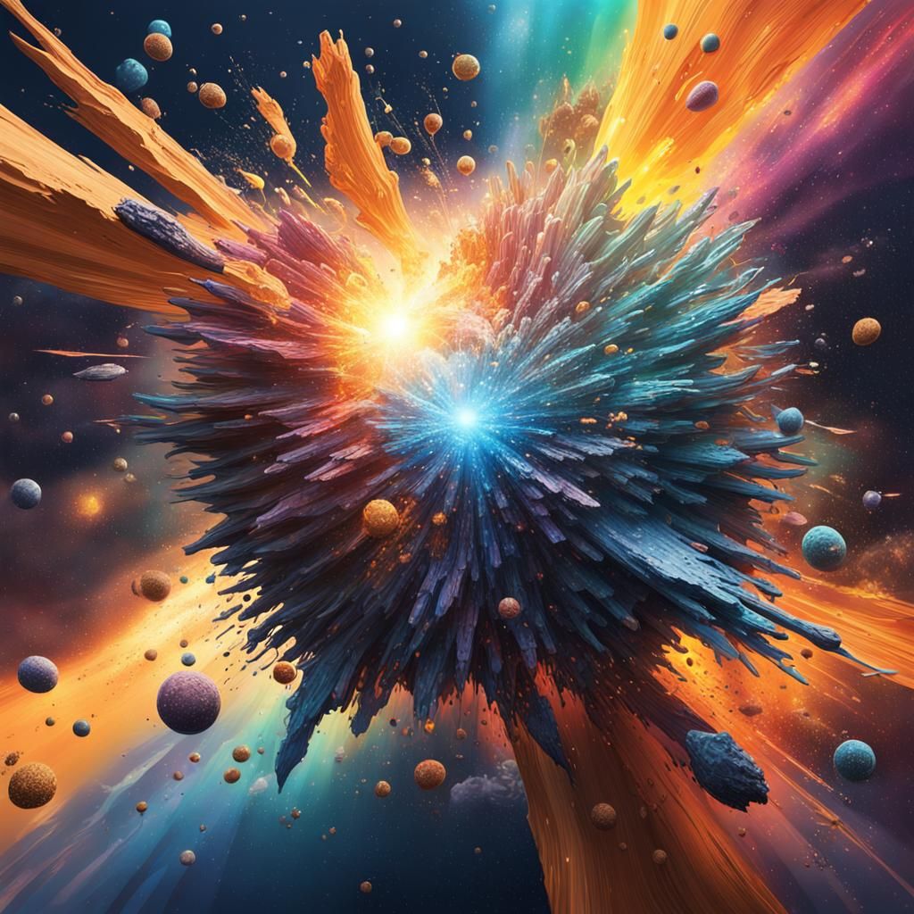 universe exploding into dimensions - AI Generated Artwork - NightCafe ...