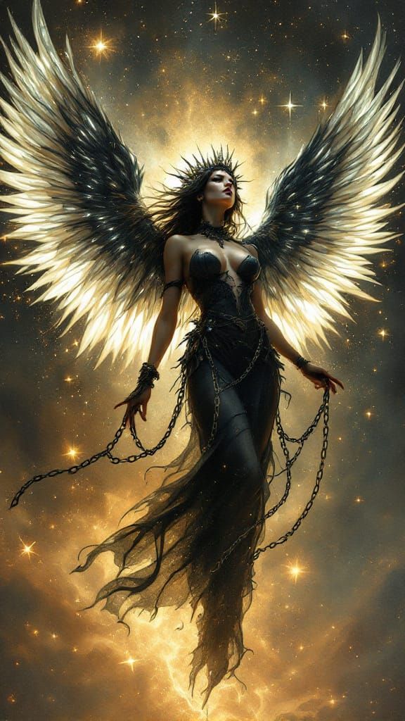 A celestial outlaw crowned in ghostlight