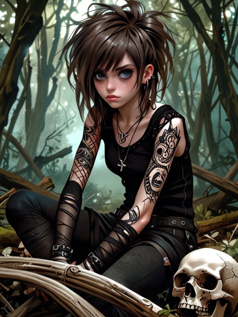 Amira- Punky Goth chic