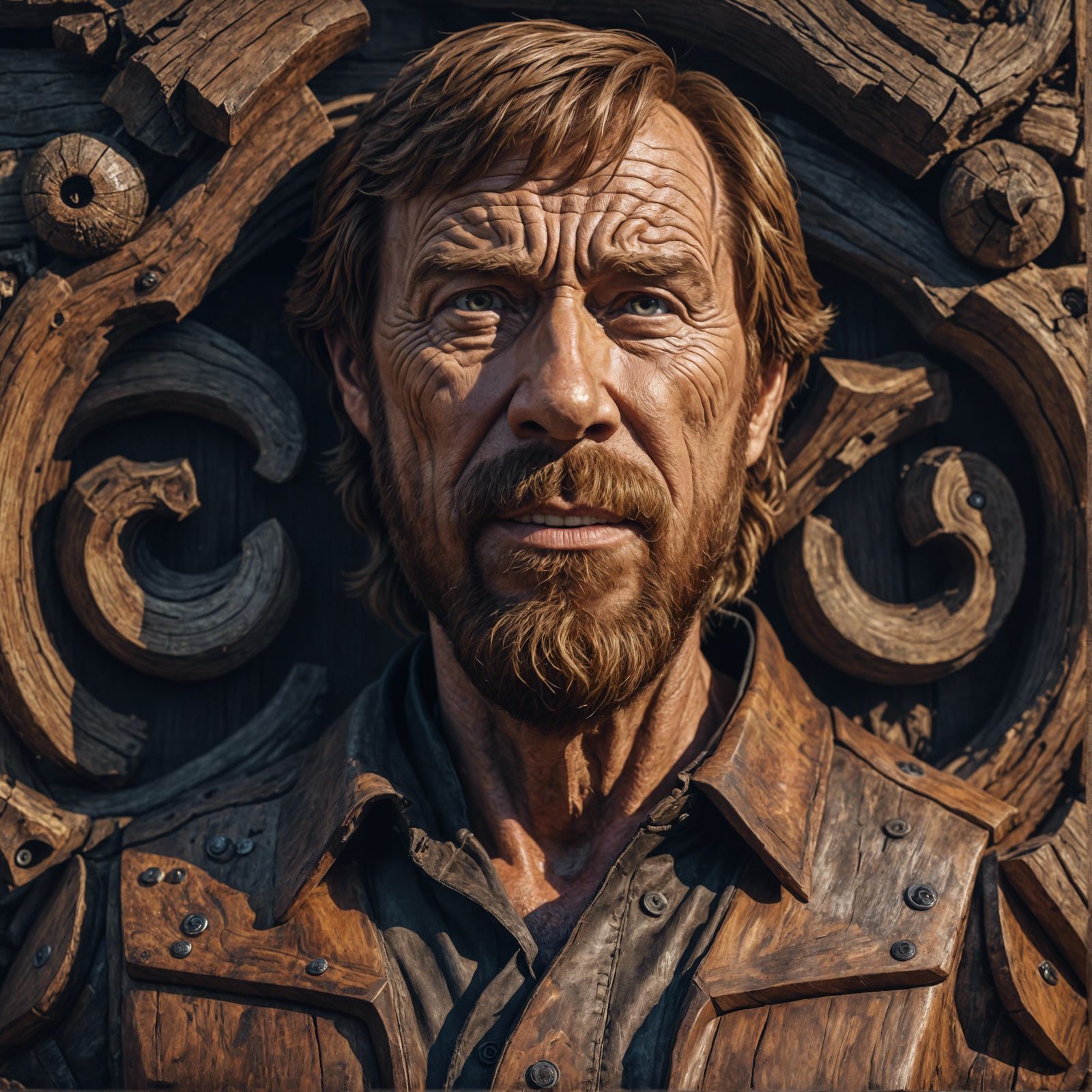 Midjourney v4: Woodchuck Norris