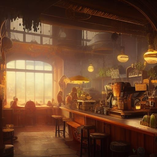 inside a cafe undefined