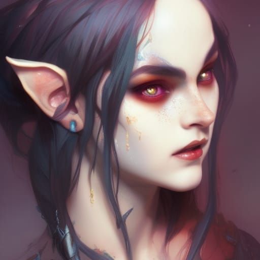 goth elf - AI Generated Artwork - NightCafe Creator