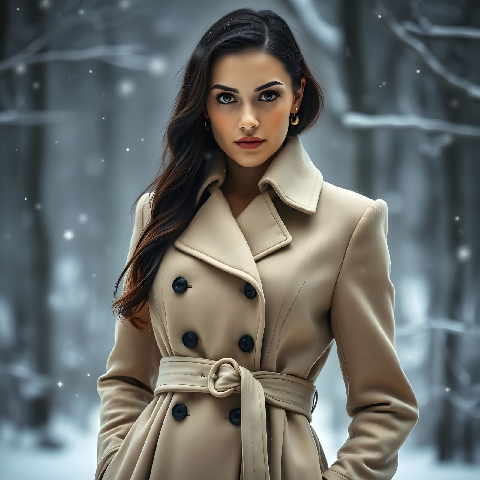 Fashionable Swing Style Coat  by @Gary Murakami