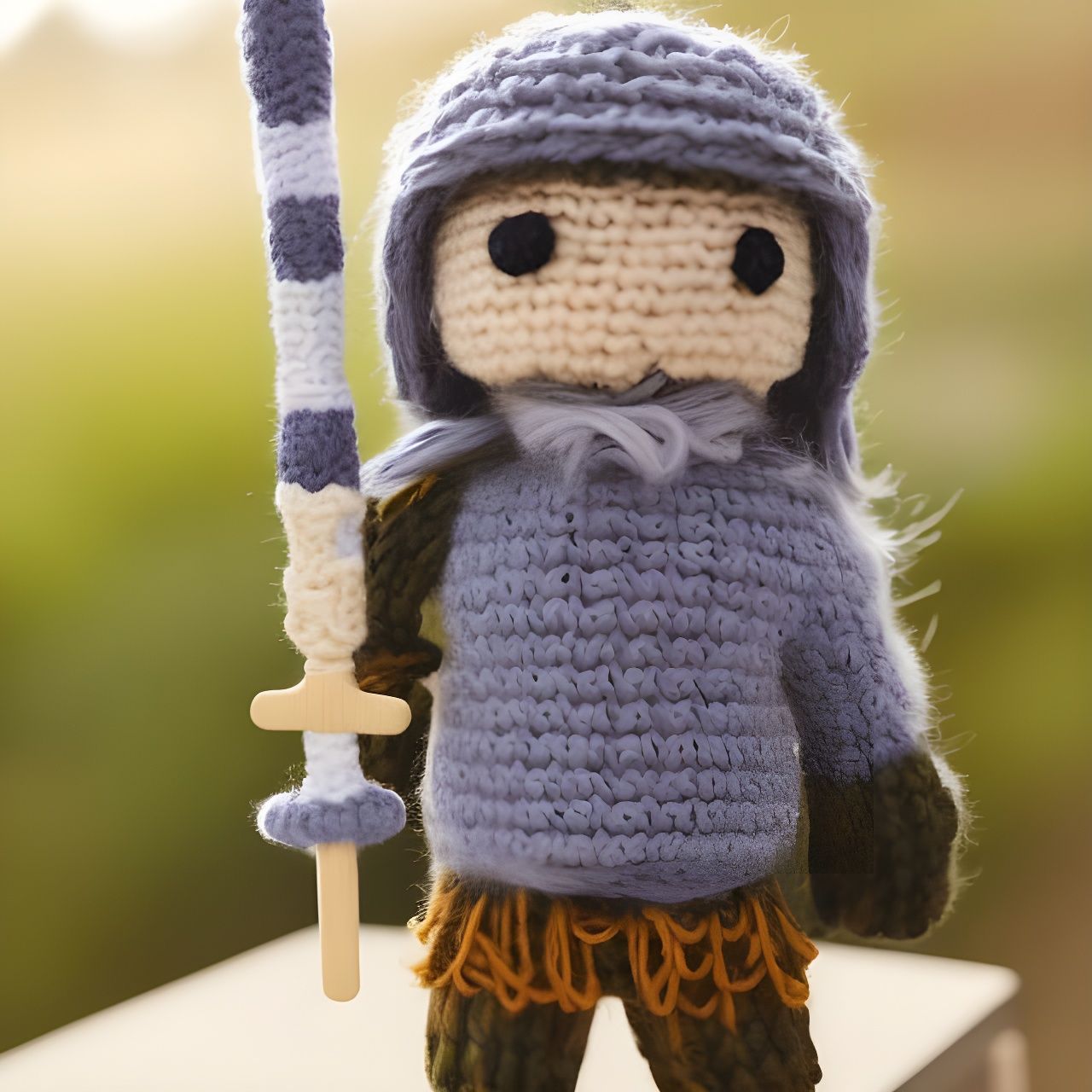 Knitted Knight AI Generated Artwork NightCafe Creator