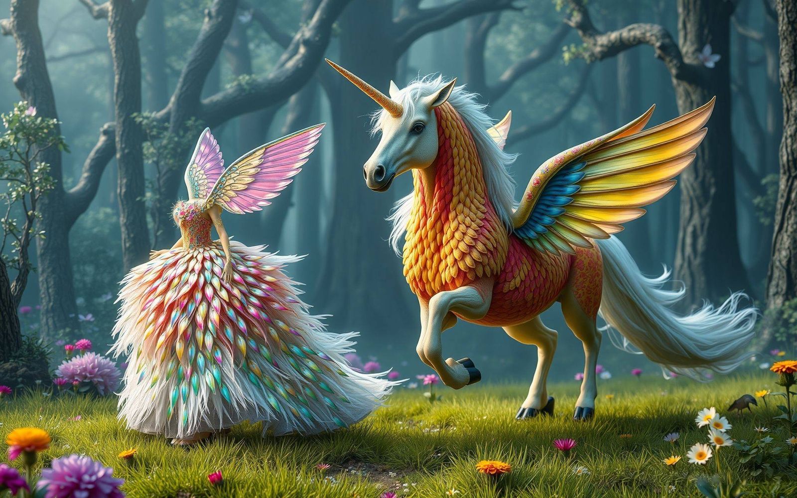 Only the fairy's dress should have feathers, and she should ...