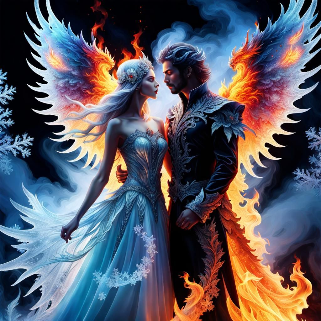 Ice and Fire  by @Strangest Things