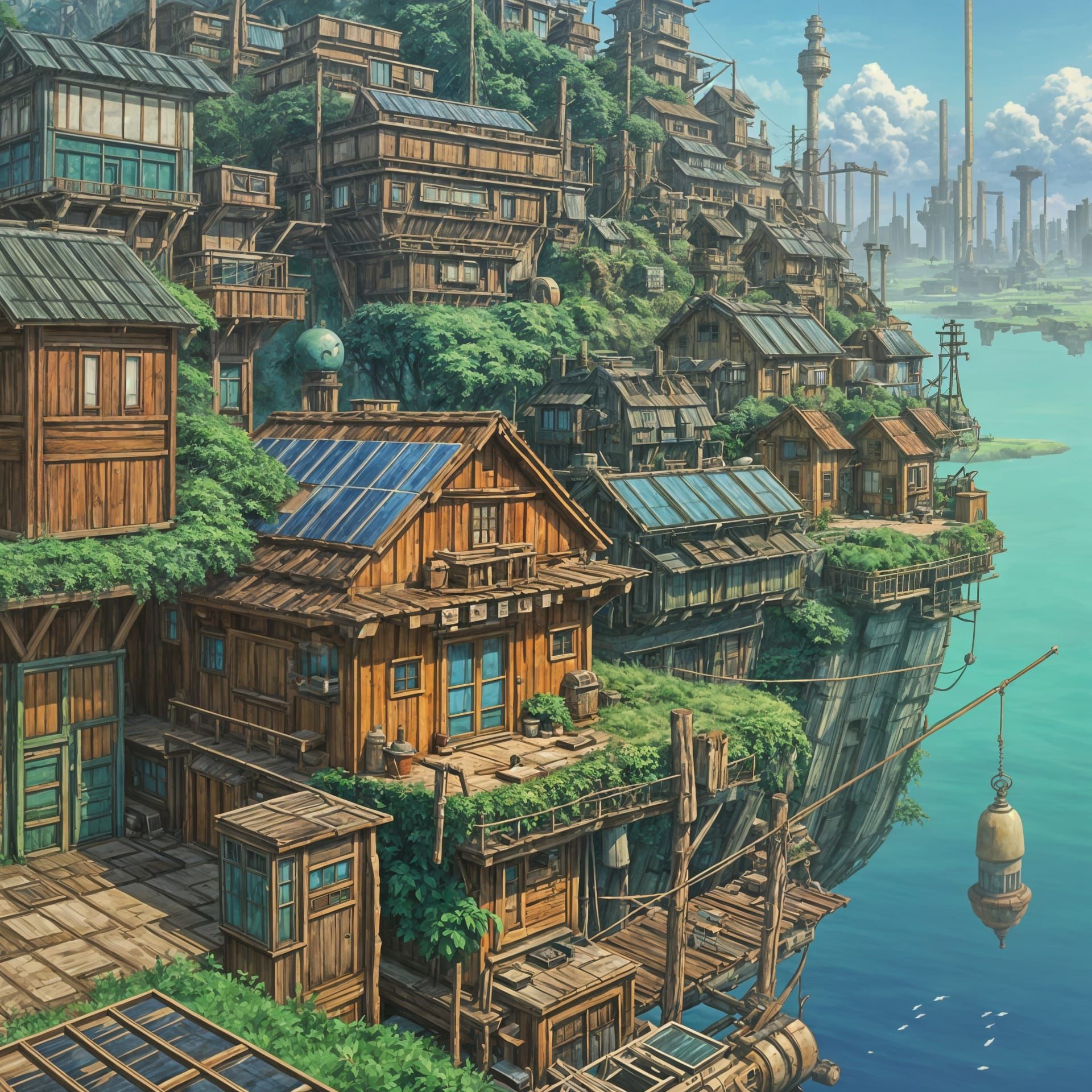 Solarpunk Settlement