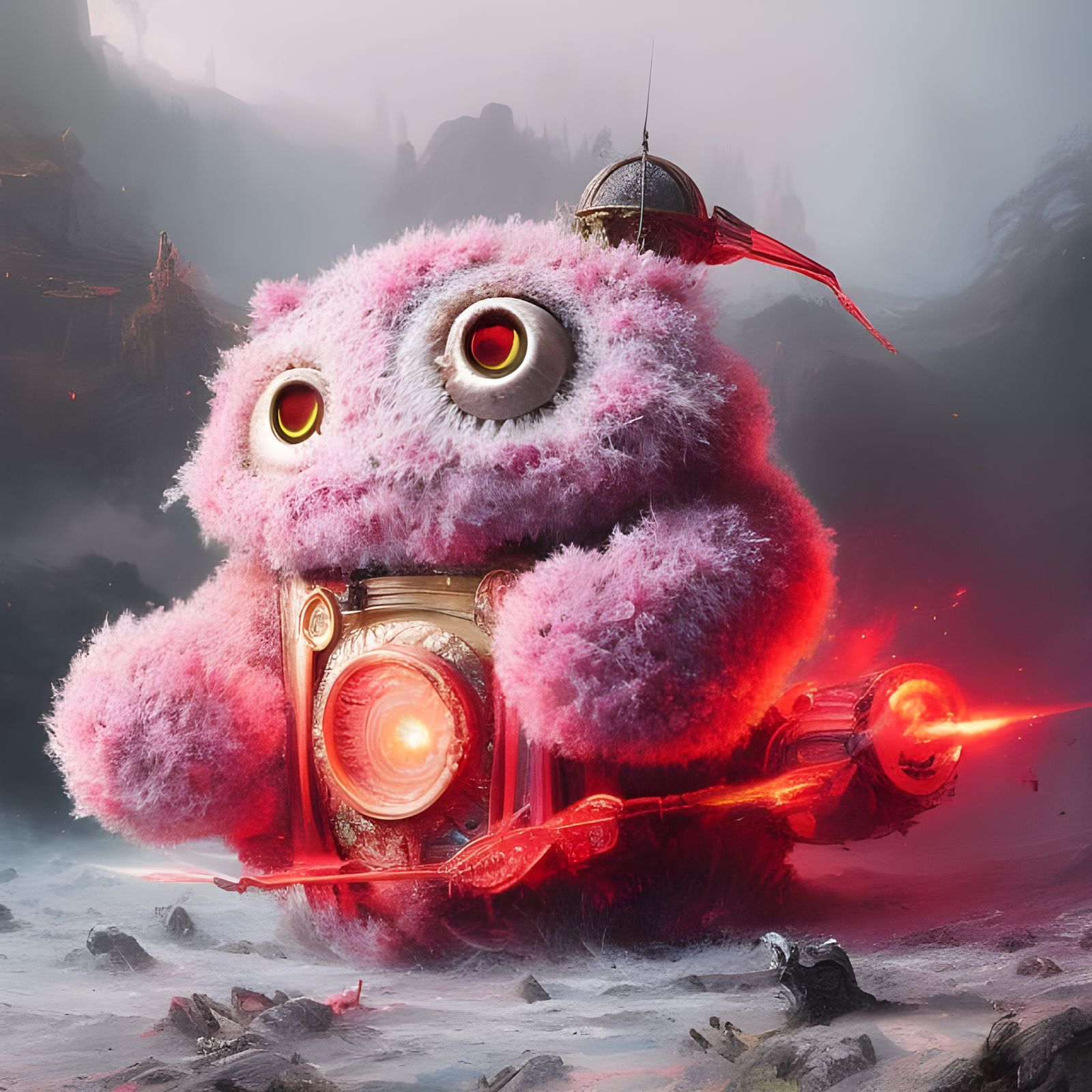 Fluffy puffy bot 🤖  by @TimSchlawinsky