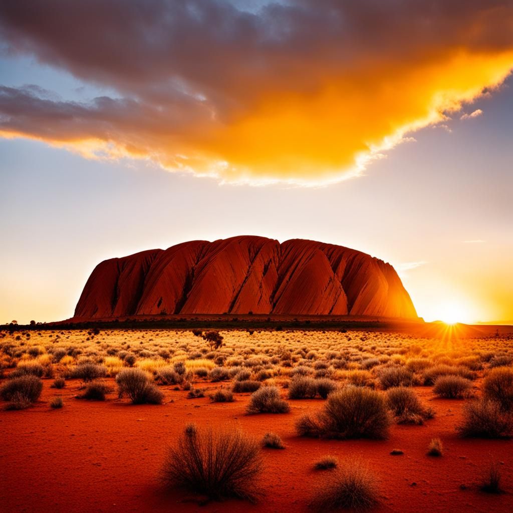 Ayers Rock At Sun Set AI Generated Artwork NightCafe Creator   I5uKckQcWAE5Z8rbx3HY  1  Ere12 