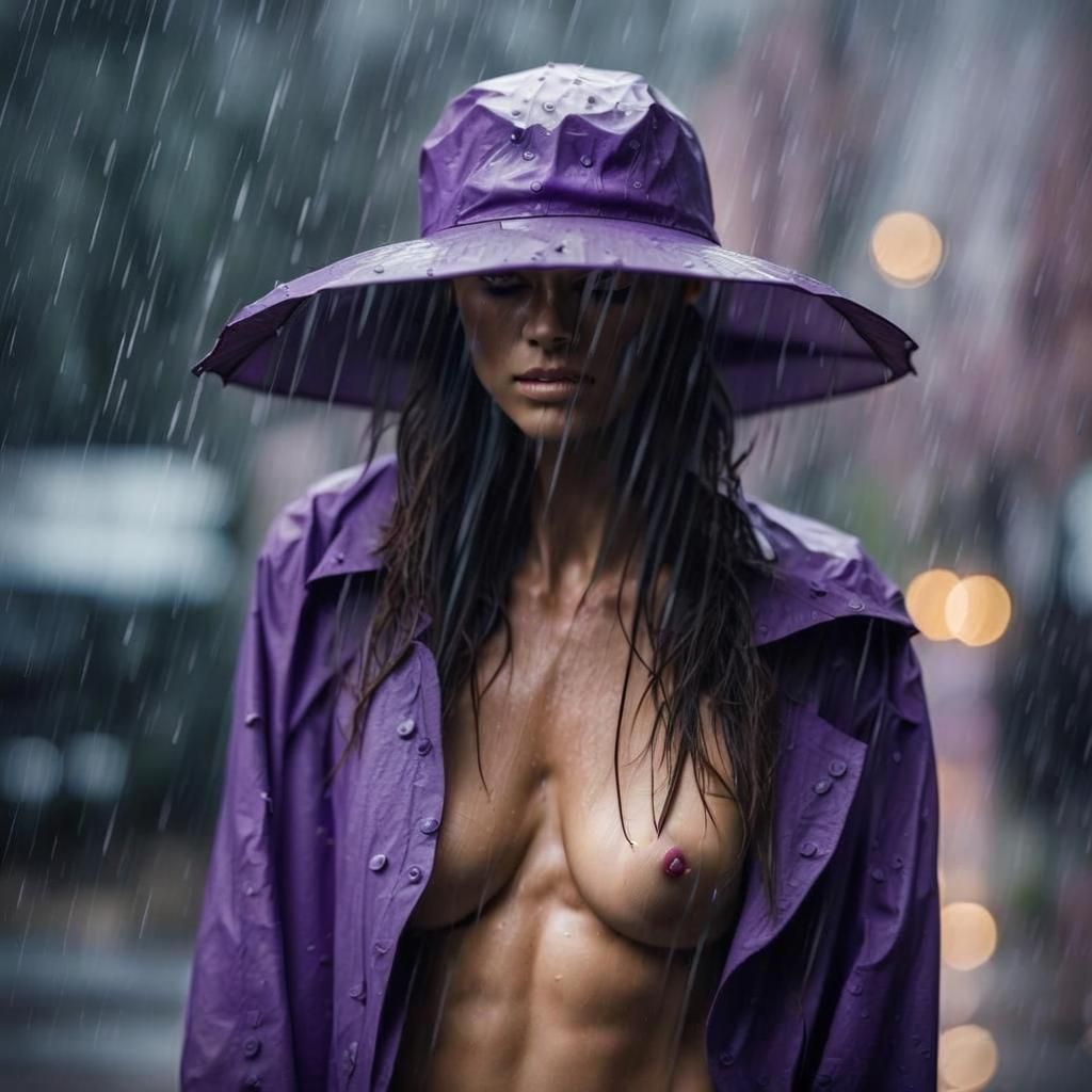 Purple Rain  by @Artificial Incompetence