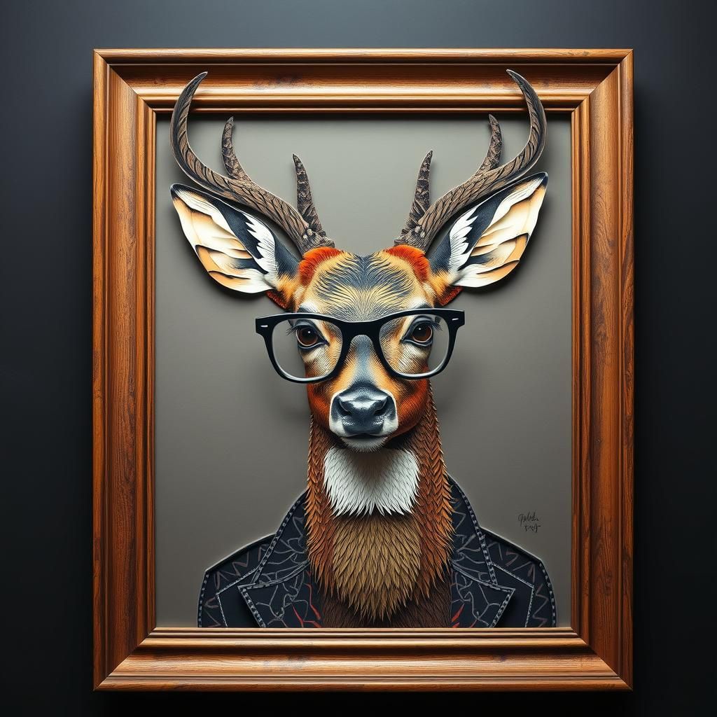 Deer portrait.