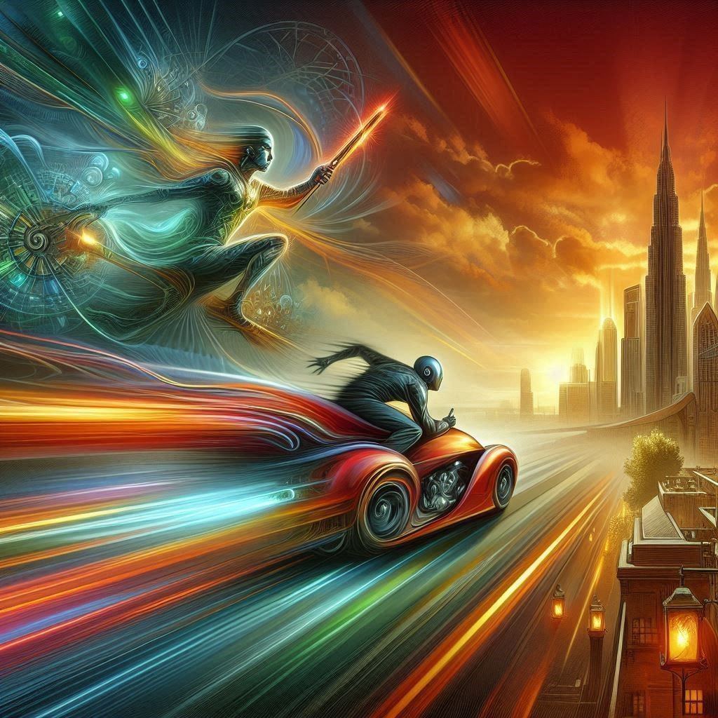 Speed and acceleration are merely the dream of making time reversible