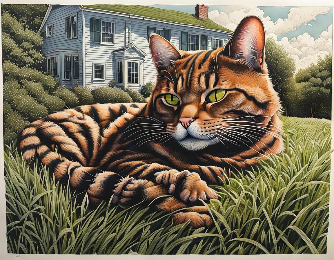 Cat in the Yard