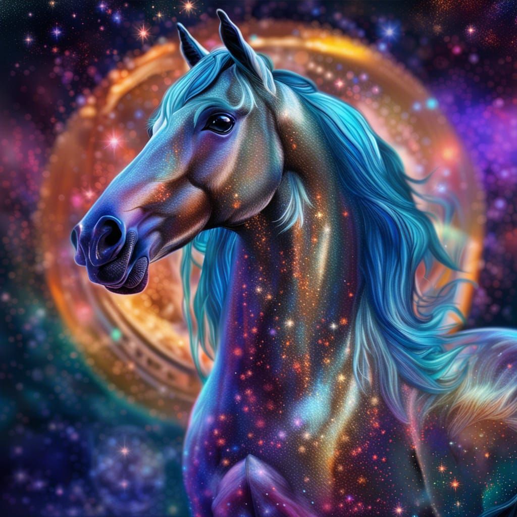 Cosmic Horse - AI Generated Artwork - NightCafe Creator