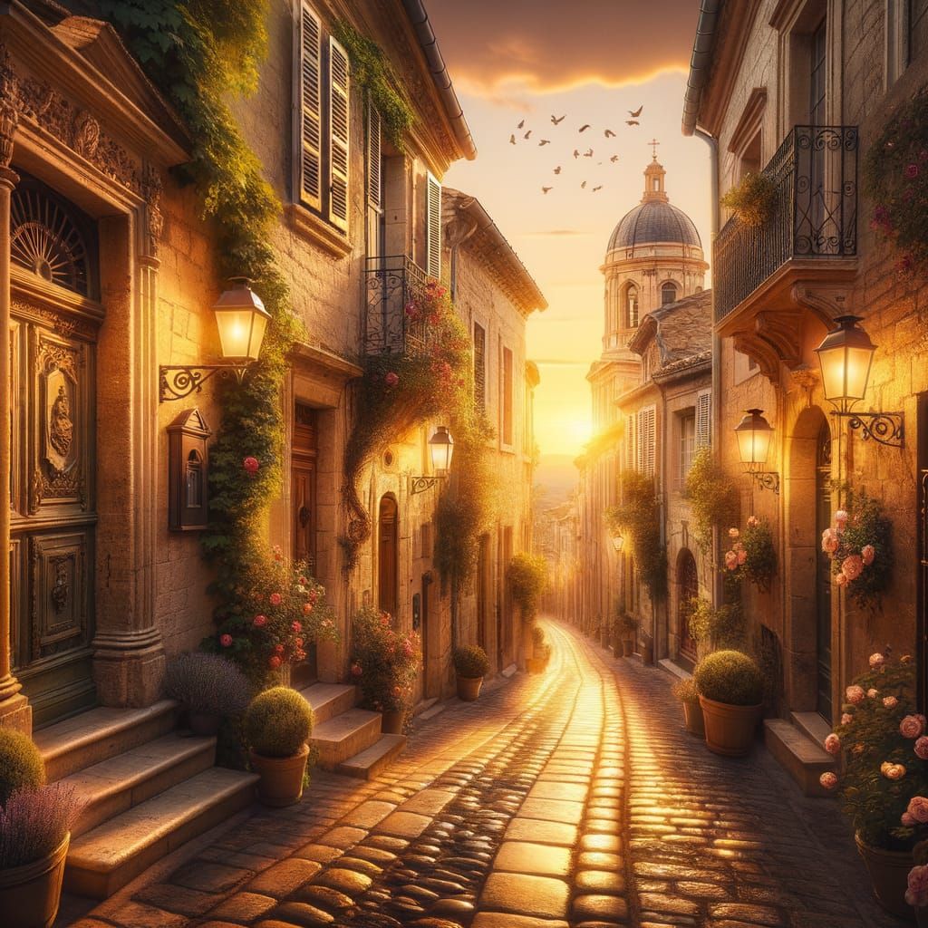 Path of Warm Sunset   by @Midnighte