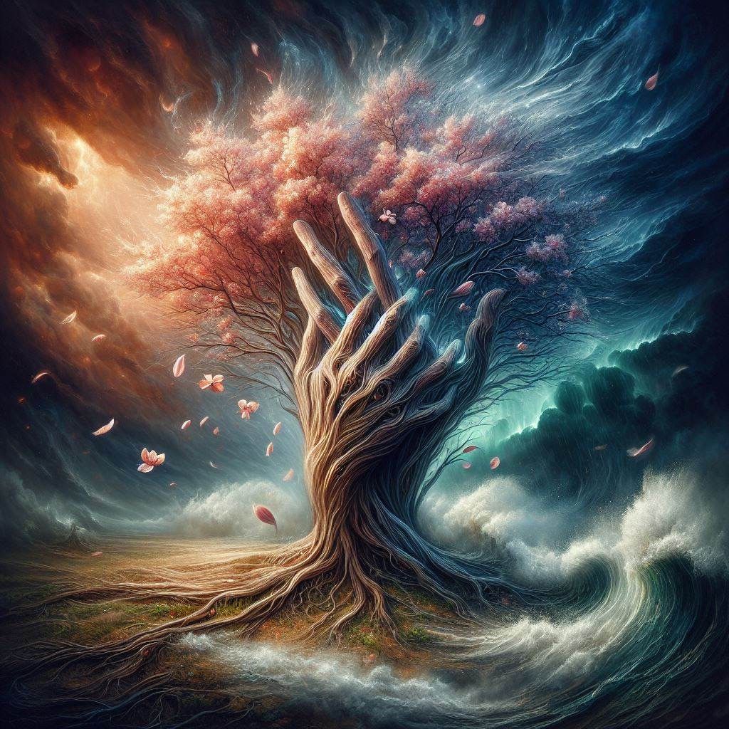 Firm Roots, Fleeting Petals