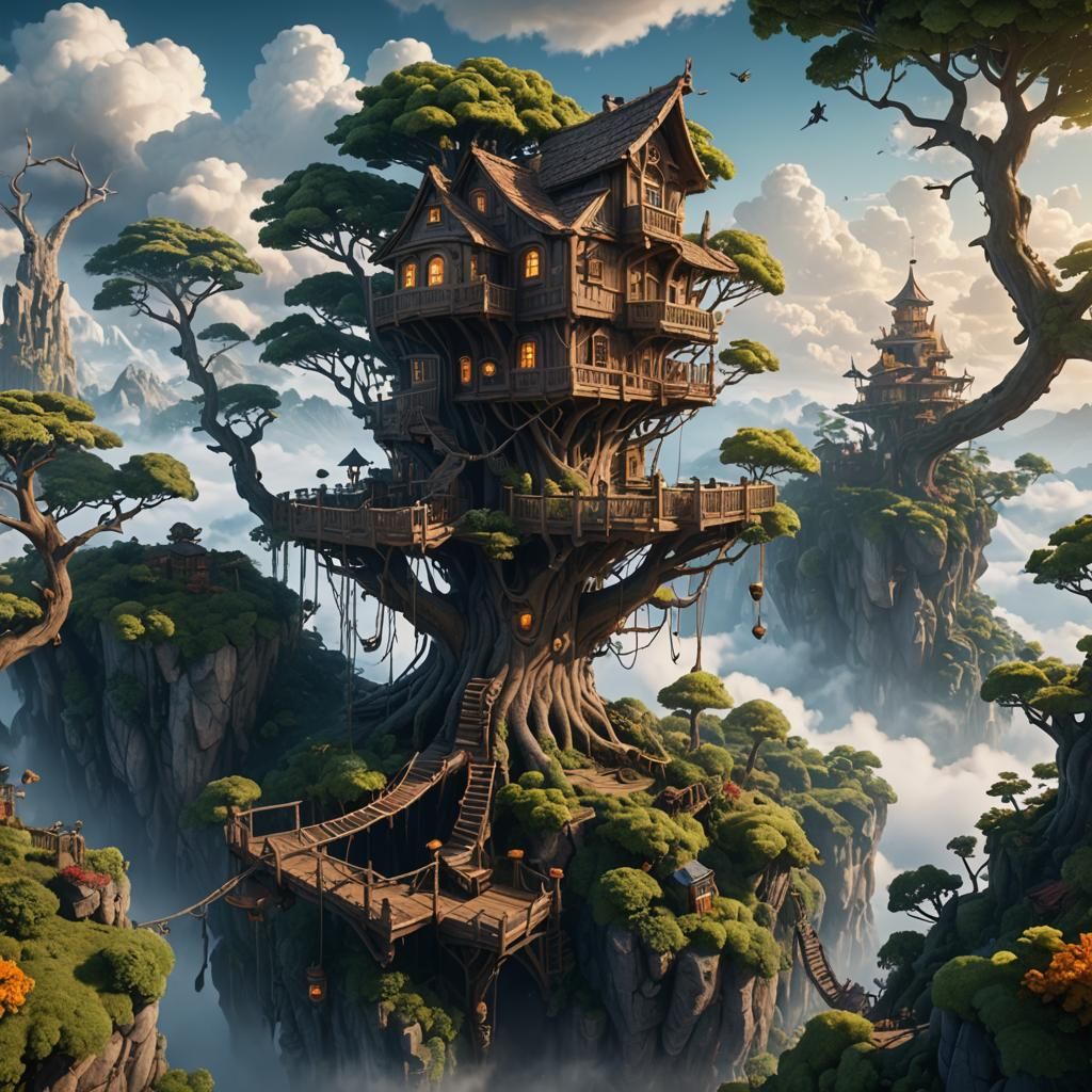 treehouse above the clouds