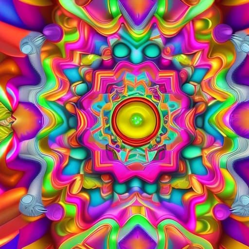 Atomic Kaleidoscope - AI Generated Artwork - NightCafe Creator