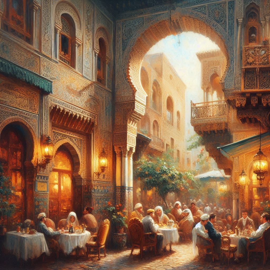 Coffee house in Morocco