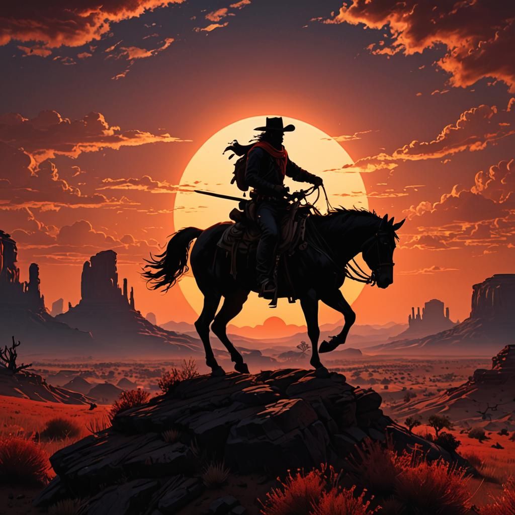 Lonesome Cowboy  by @Sherkhal