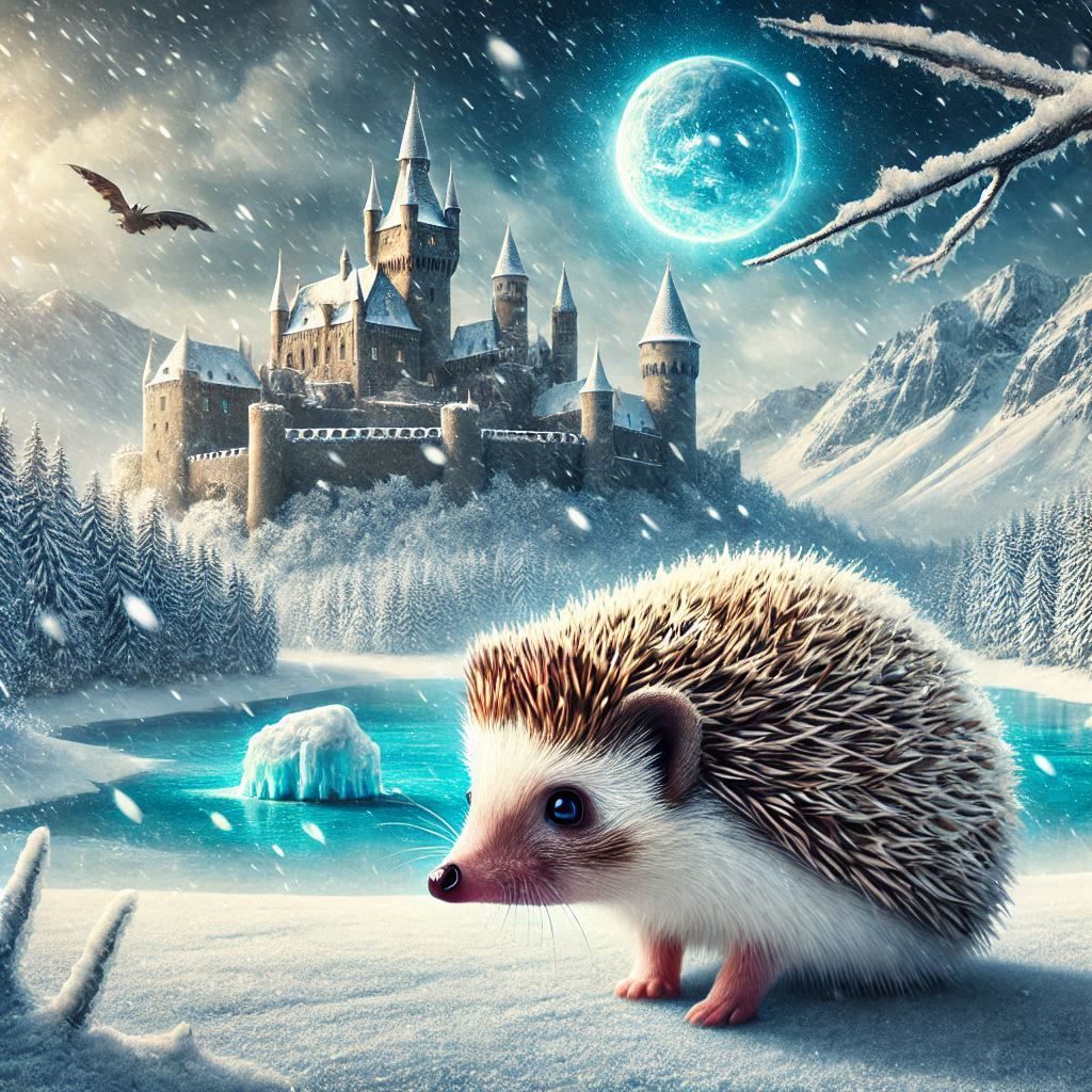 hedgehog in winter