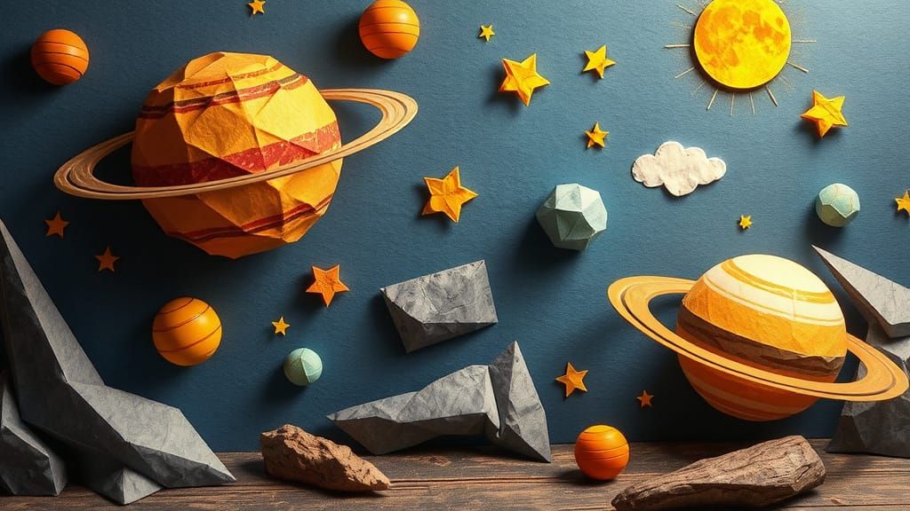 Paper Planets!  by @AttemptedM