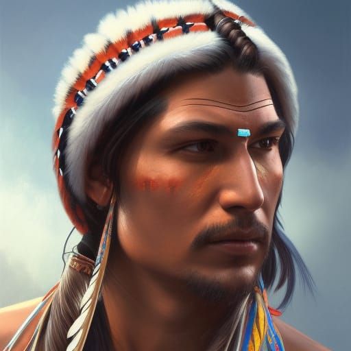 Native American Marshal BraveStarr , hyperdetailed, 16k Resolution, depth  of field, 1980's inspired animation, - AI Generated Artwork - NightCafe  Creator