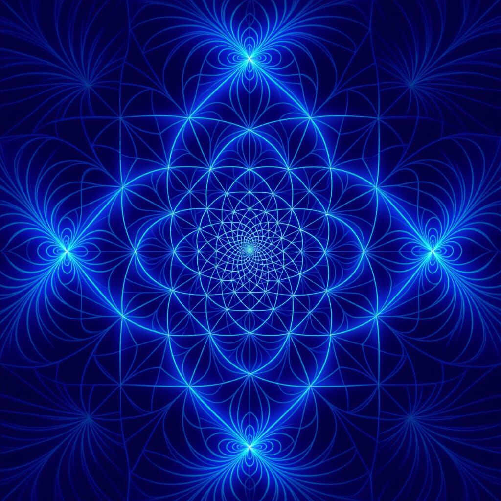 Infinite Fractal Digital Art with Escher & Grey Influence