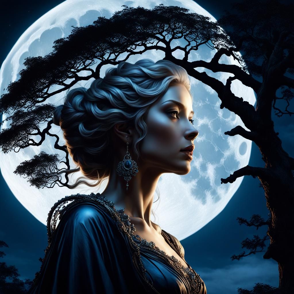moonlit portrait  by @Colette Therese