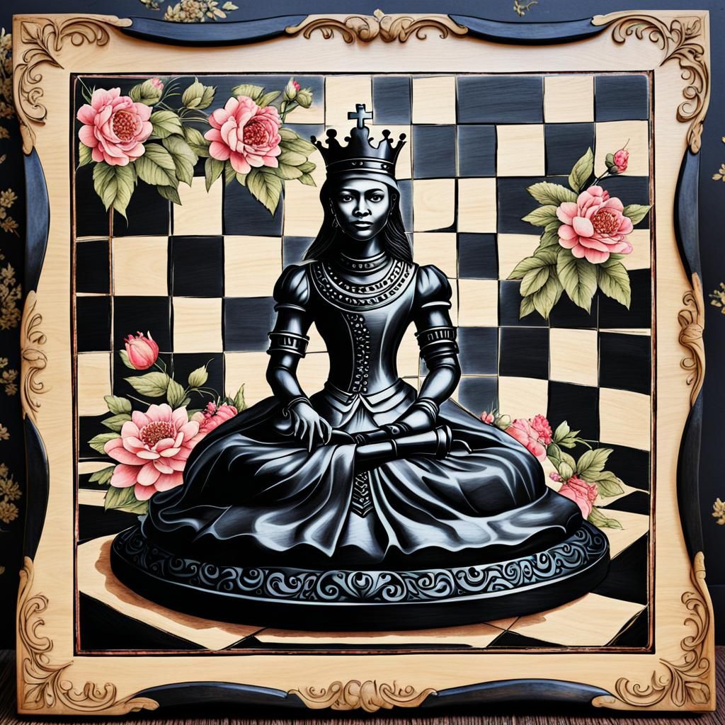 wood chess board