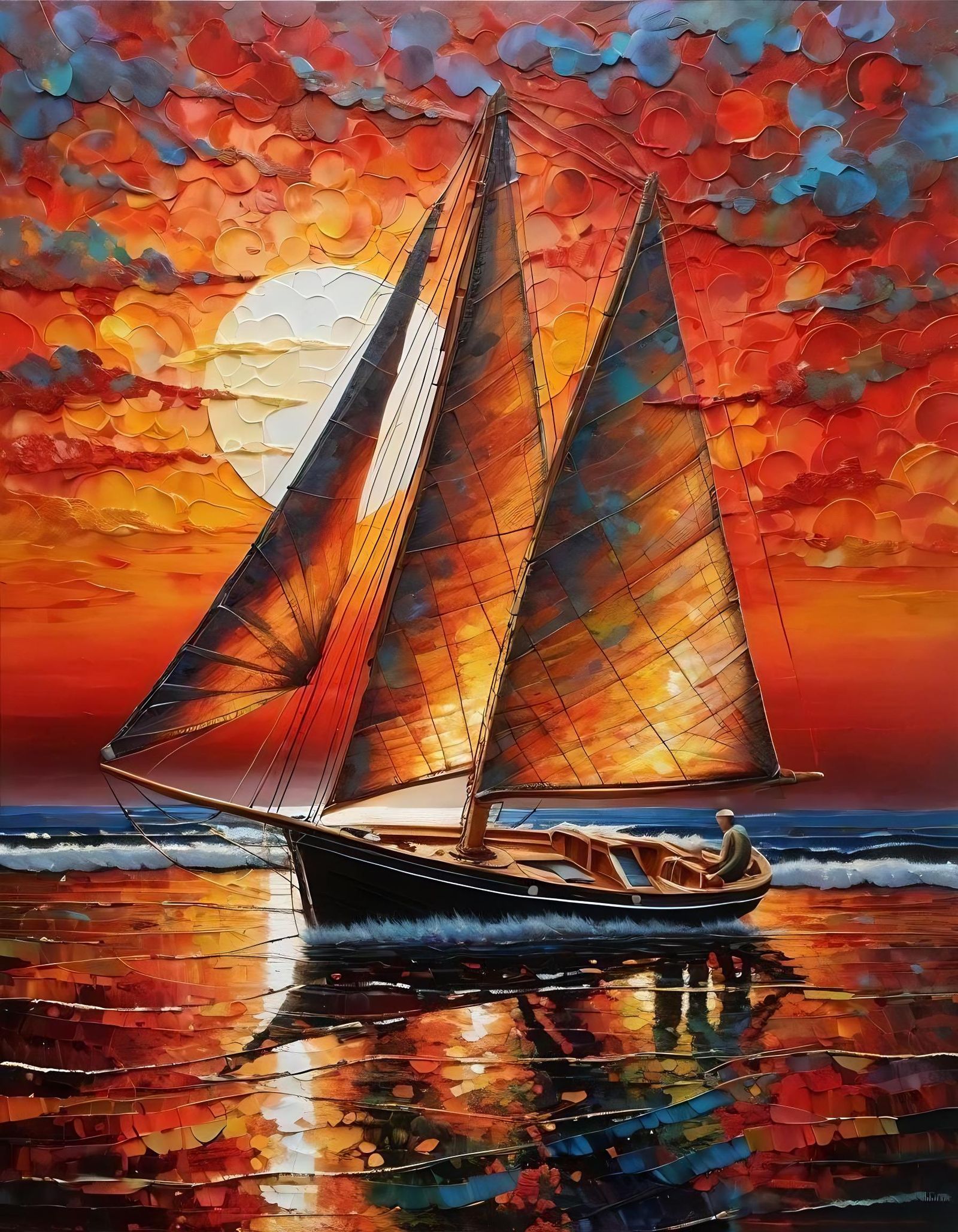 Ember Waves & Fire Skies  by @Tracie