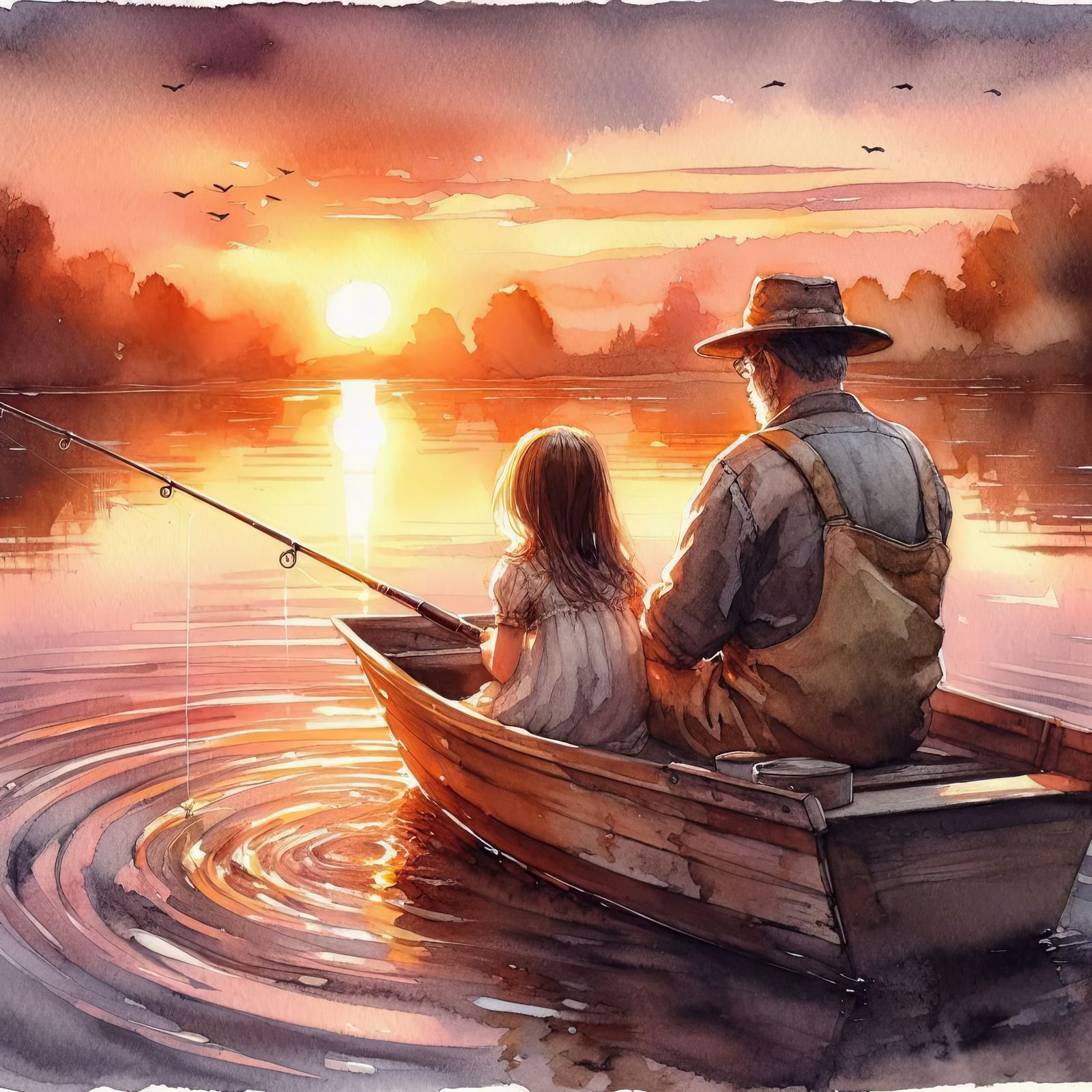 Fishing with dad