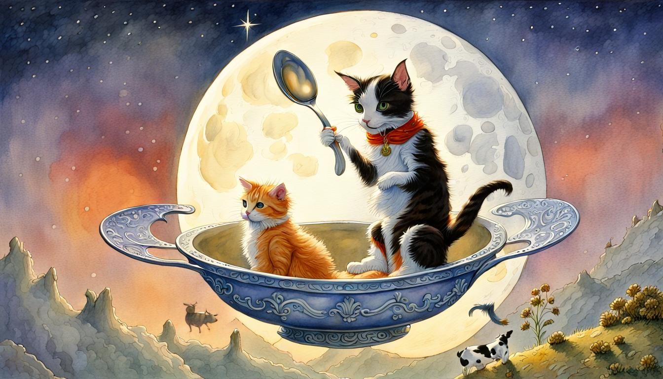 Hey diddle, diddle!The cat and the fiddle  by @blenta